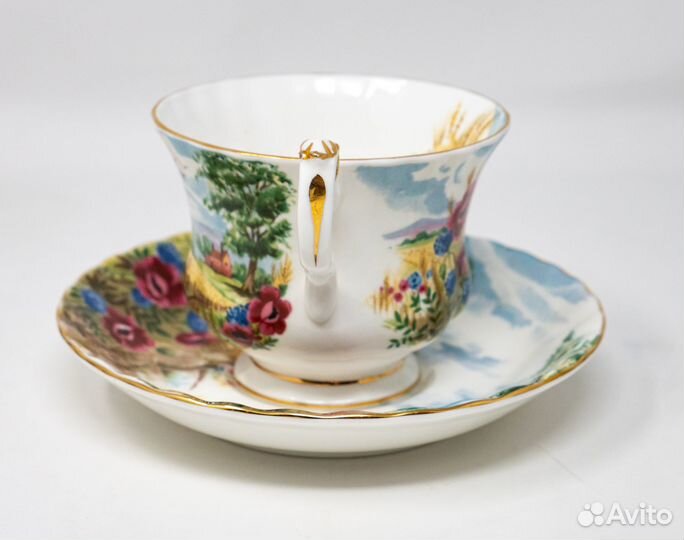 Чайная пара Роял Альберт Пастораль, винтаж