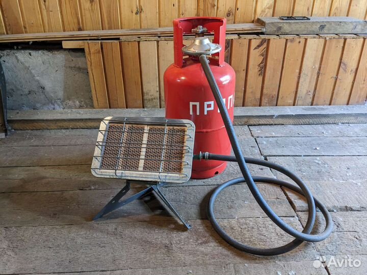 Газовый инфракрасный обогреватель + газовый баллон