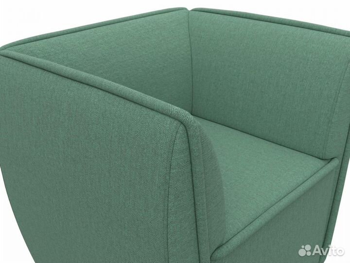 Кресло Бергамо, рогожка, амур зеленый. Москва и мо