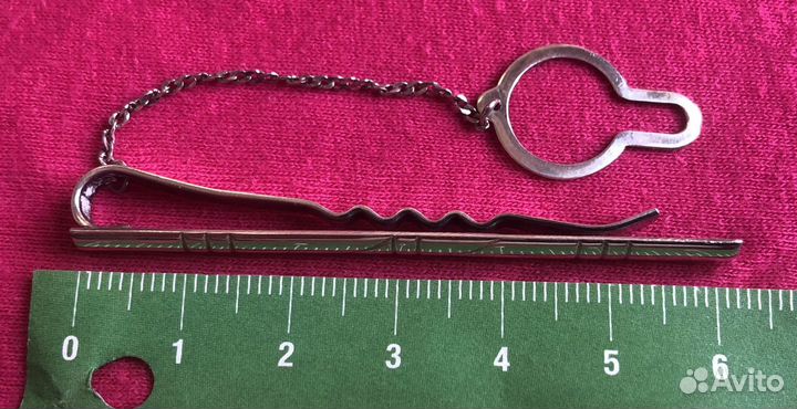 Серебряный зажим для галстука