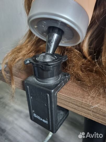 Учебная голова манекен 40 см с натуральным волосом