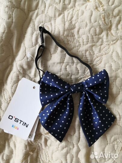 Галстук бабочка для девочки школьный