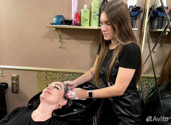 Окрашивание волос Air Touch все включено до 50 см