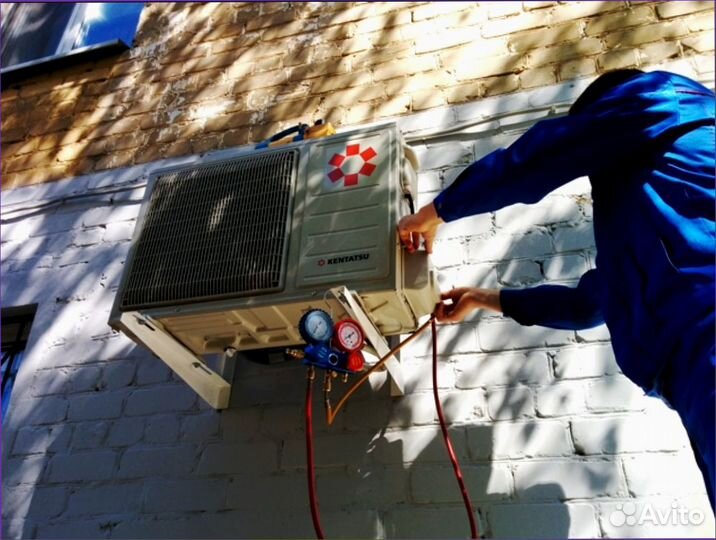 Чистка сплит систем, ремонт сплит систем заправка