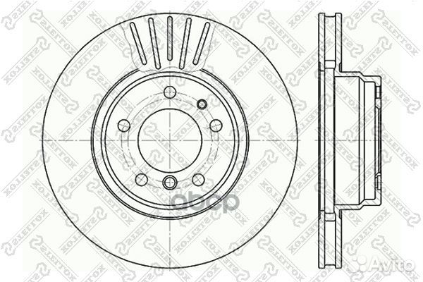 6020-1534V-SX диск тормозной переднийBMW E38 2