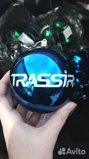 Печать лого на новогодних шарах