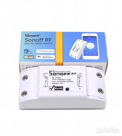 Умное WiFi реле Sonoff 10A