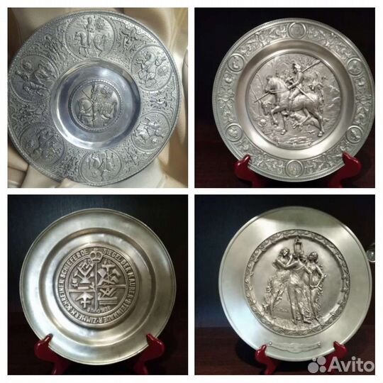 Тарелки олово