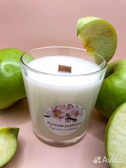 Ароматическая свеча из кокосового воска