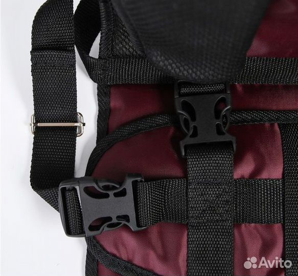 Бескаркасное автокресло, бордо