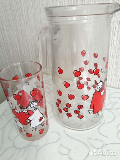 Кувшин для напитков со стаканом