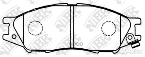 PN2435-nibk колодки дисковые п Nissan Sunny B1