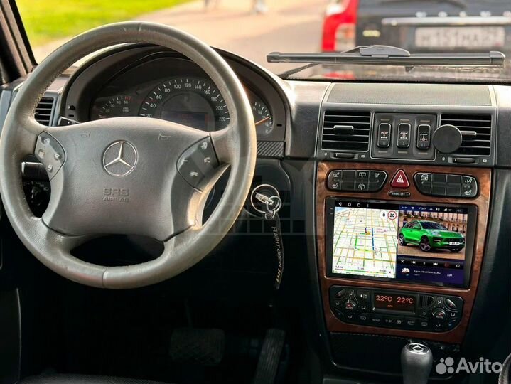 Магнитола android 4.32 Mercedes-Benz W203 Wood