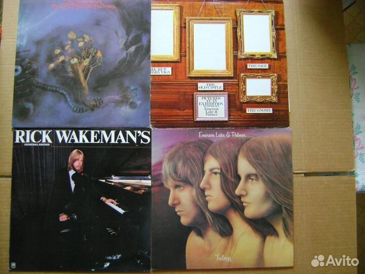 Пластинки Yes,Moody Blues,Emerson (ELP),Hackett