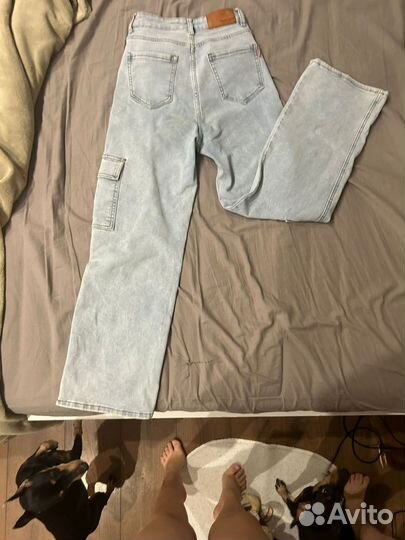 Джинсы карго женские