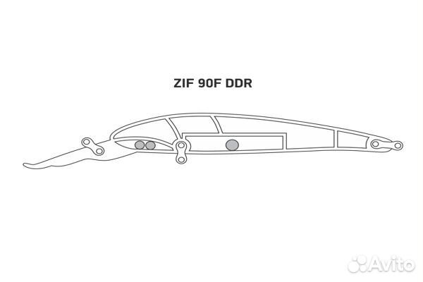 Воблер LureMax ZIF 90F DDR-149 8,5 г