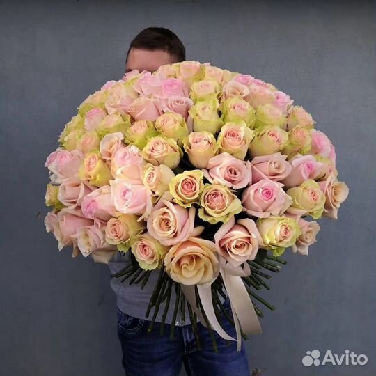 101 роза цветы букеты доставка 25 51 75