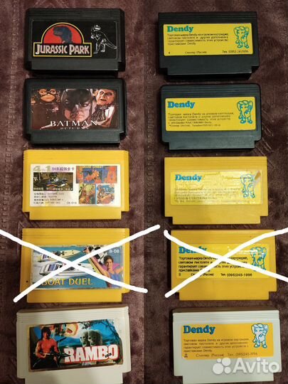 Картриджи для dendy 8 bit (часть 1)
