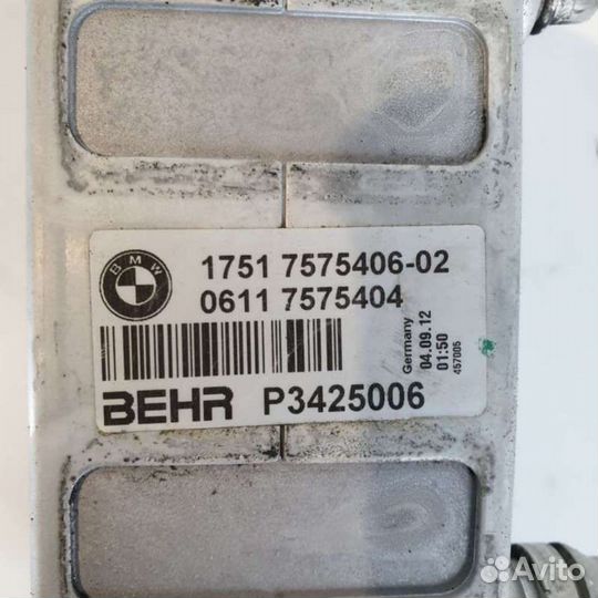 Интеркулер 7575406 BMW 5 F10/F11/GTF07 3.5 Бензин