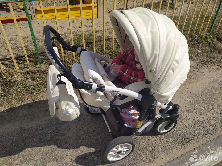 Коляска 2 в 1 эко кожа