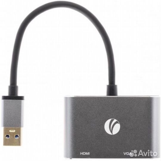 Кабель-переходник USB 3.0 (Am) / hdmi(f) +VGA(f)