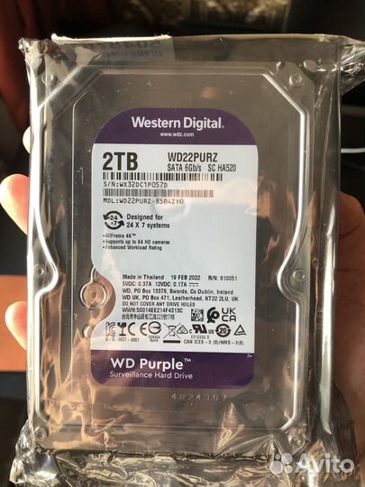 Жесткий диск WD Purple 2TB