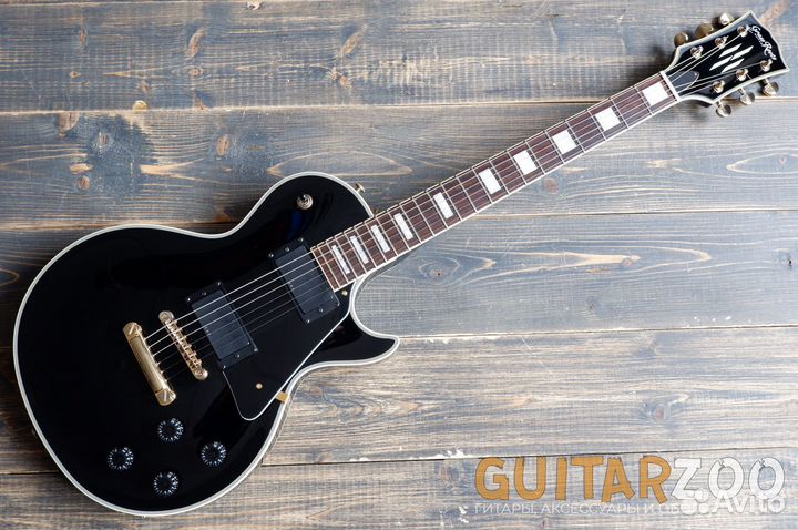 Grass Roots G-LP-50C Les Paul Custom Black