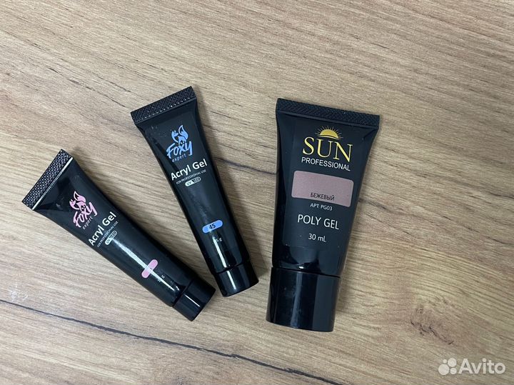 Полигель для наращивания ногтей, материалы