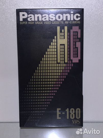 Видеокассета Panasonic E-180 запечатана