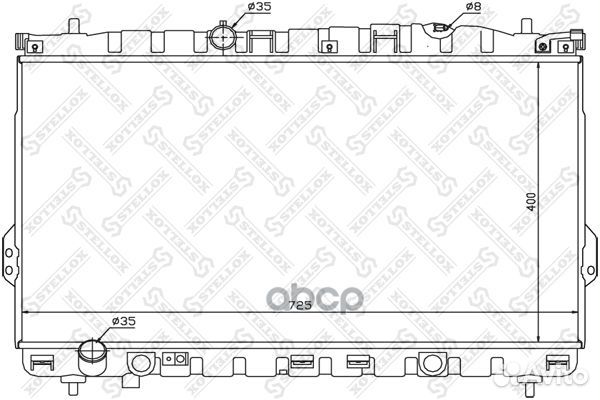 Радиатор системы охлаждения 1026537SX Stellox