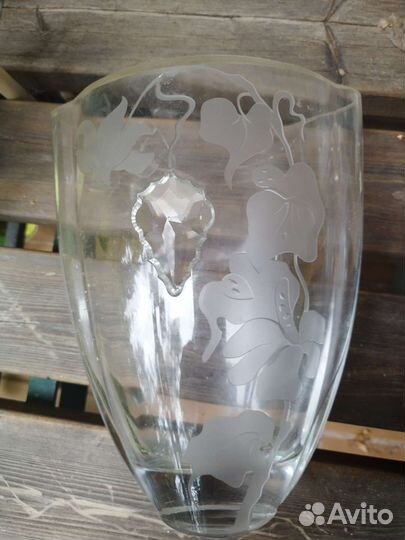 Вазы каминные парные (Rona, Чехия), Сваровски и др