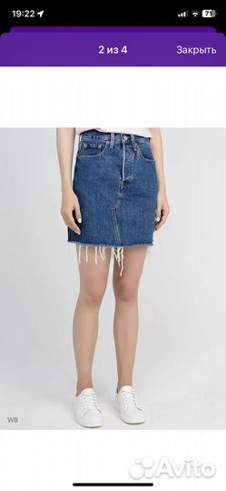 Юбка джинсовая levis