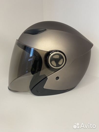 Шлем для скутера, электроскмоката серый размер М
