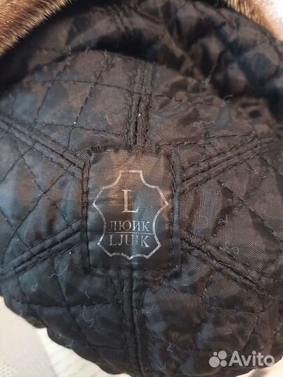 Шапка натуральная замша