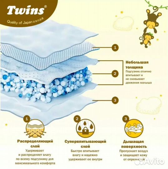 Подгузники трусики Твинс