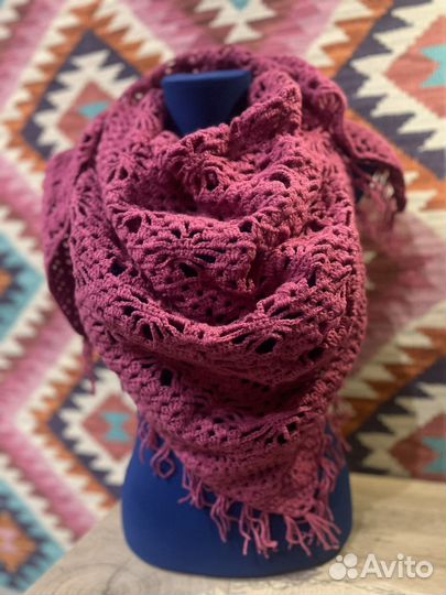 Шаль ручной работы новая
