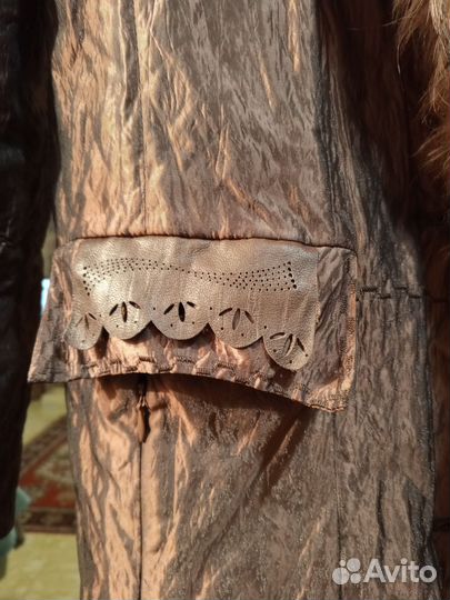 Пальто женское зимнее 50 52 с мехом