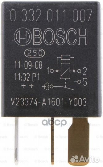 Микро-реле 12V 20A 0 332 011 007 Bosch