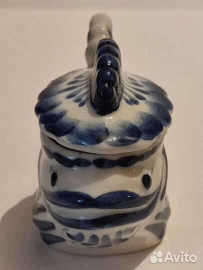 Икорница. Рыба. Рыбка. Гжель