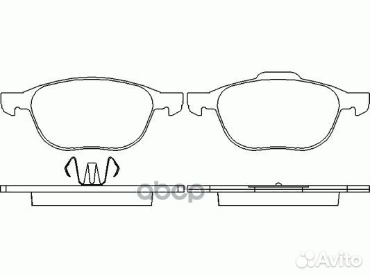 Колодки тормозные дисковые передн./задн. ford C