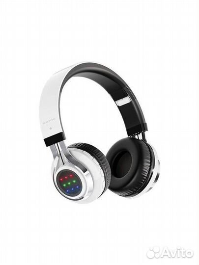 Наушники беспроводные, с цветомузыкой borofone