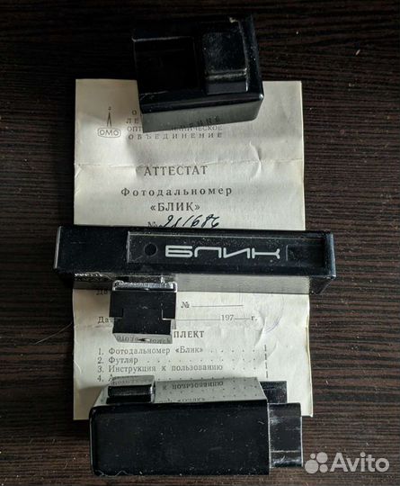 Плёночный фотоаппарат Смена 8м с дальнометром блик