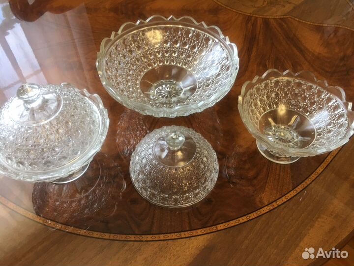 Ваза для фруктов,конфетница хрусталь