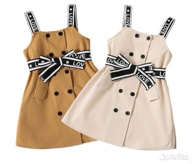 Платье сарафан для девочки от 1.5 до 7 лет