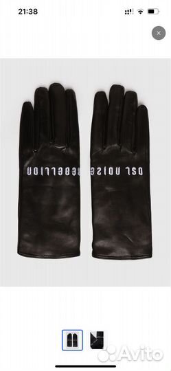 Diesel.Blue.Made in Italy.кожаные перчатки. 14,5