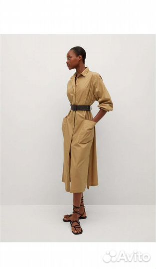 Платье рубашка mango