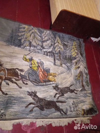 Ковер тонкий настенный, гобелен