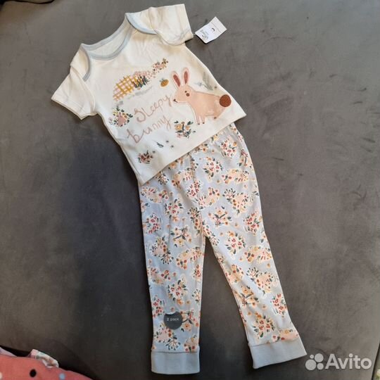 Вещи для девочки 80р новые, пижама