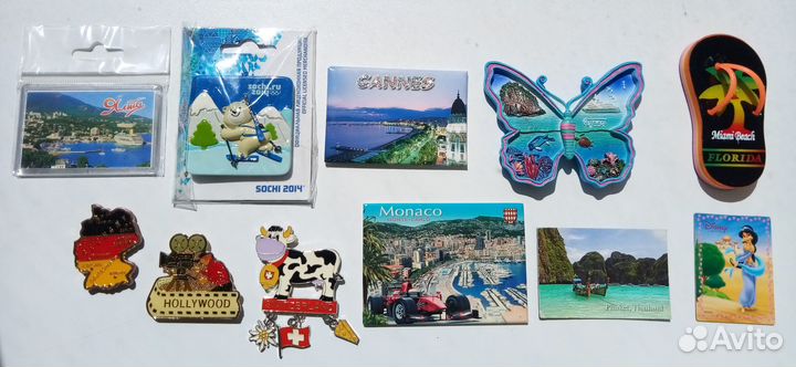 Коллекция магнитов из разных стран, оригинальные