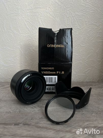 Объектив yongnuo 50mm 1.8